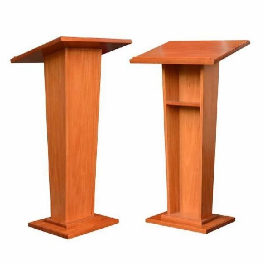 Brown Mobile Wooden Podium
