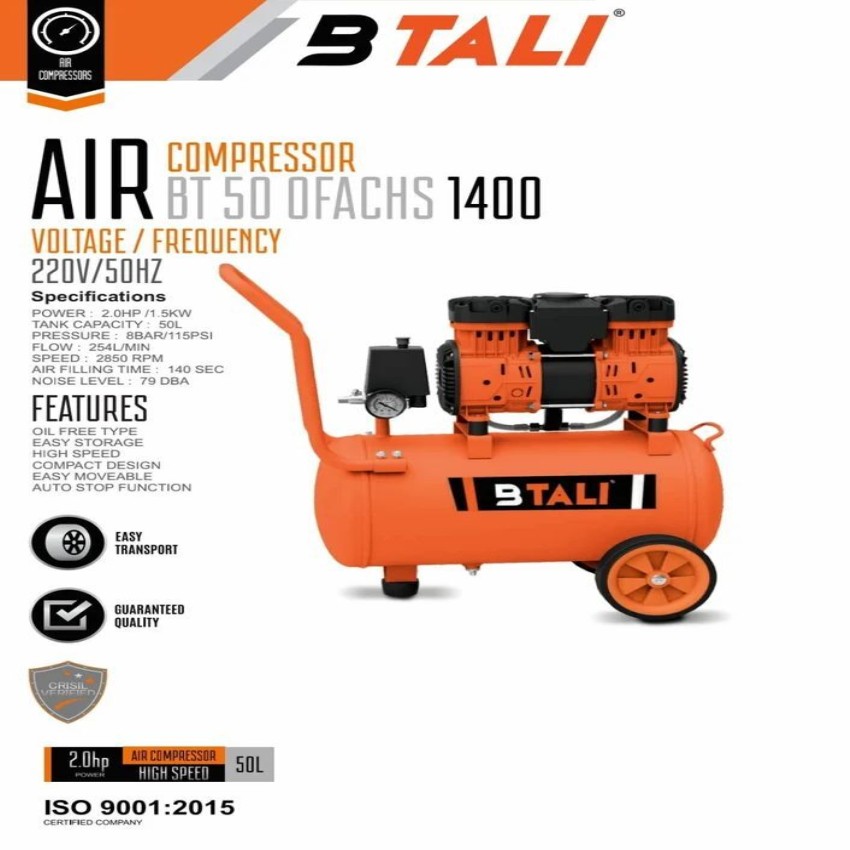 BTALI 2 HP Air Compressor Machine