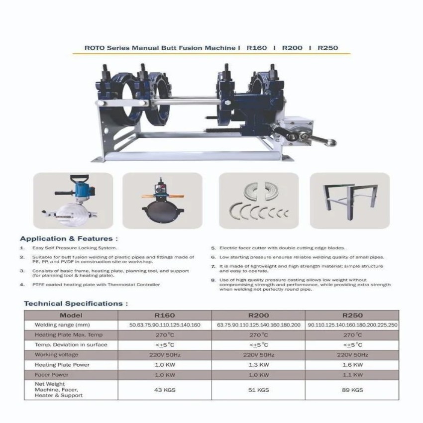 Butt Fusion HDPE Pipe Welding Machine