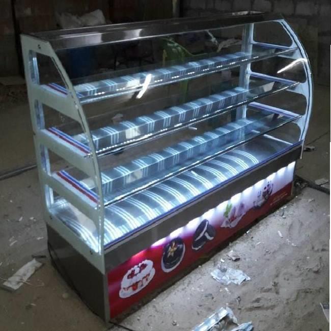 Bakery Showcase - C Bend Glass