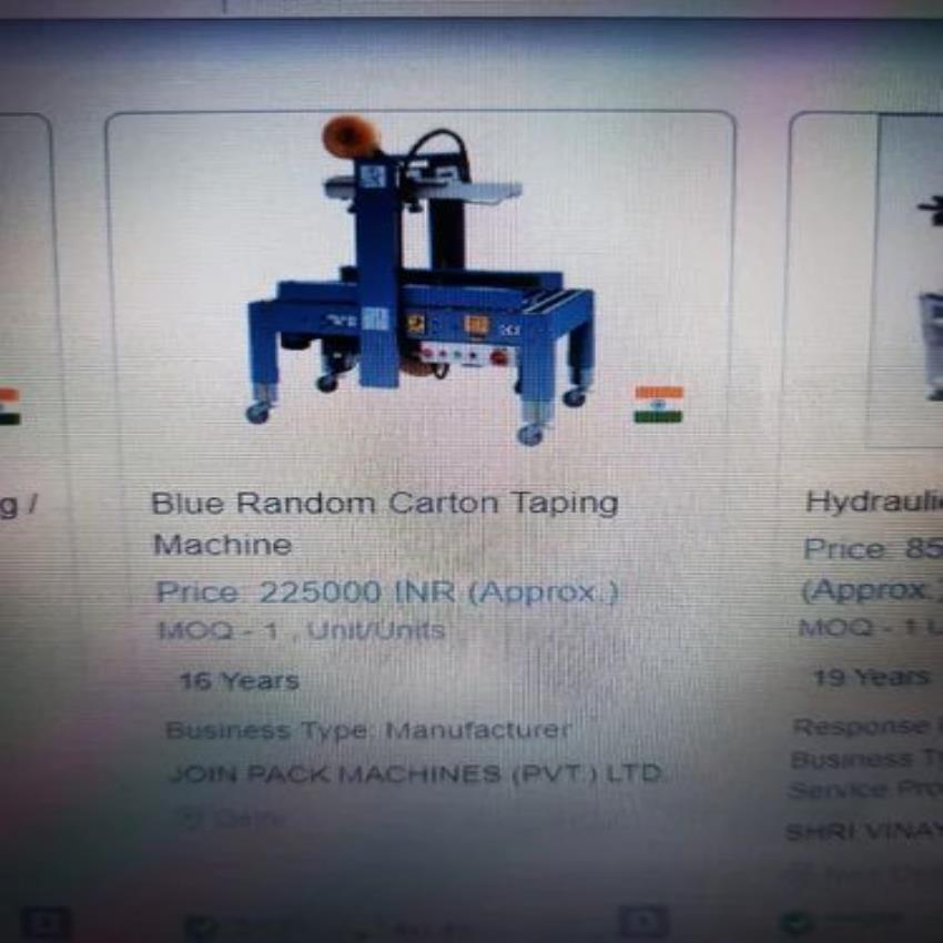 Automated Cartoon Tapping Machine