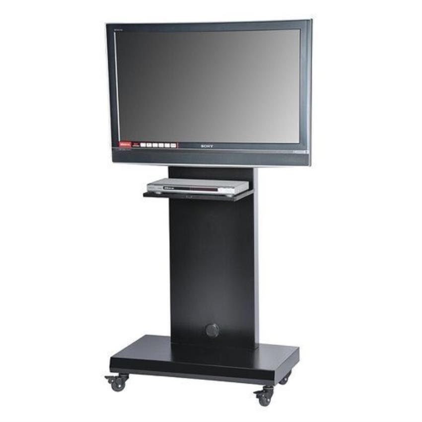 Cast Iron Free Standing Black LED TV Stand