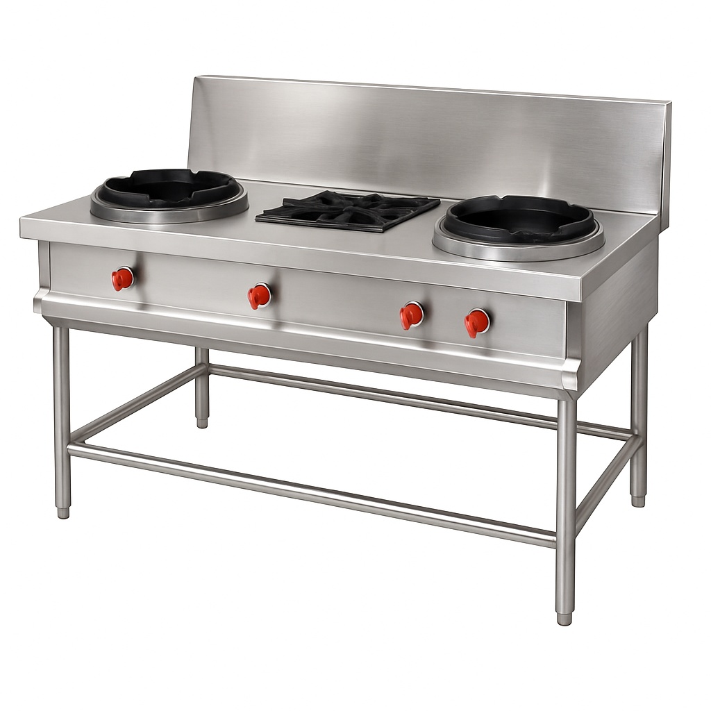 Stainless Steel Three Burner Stoves Machine