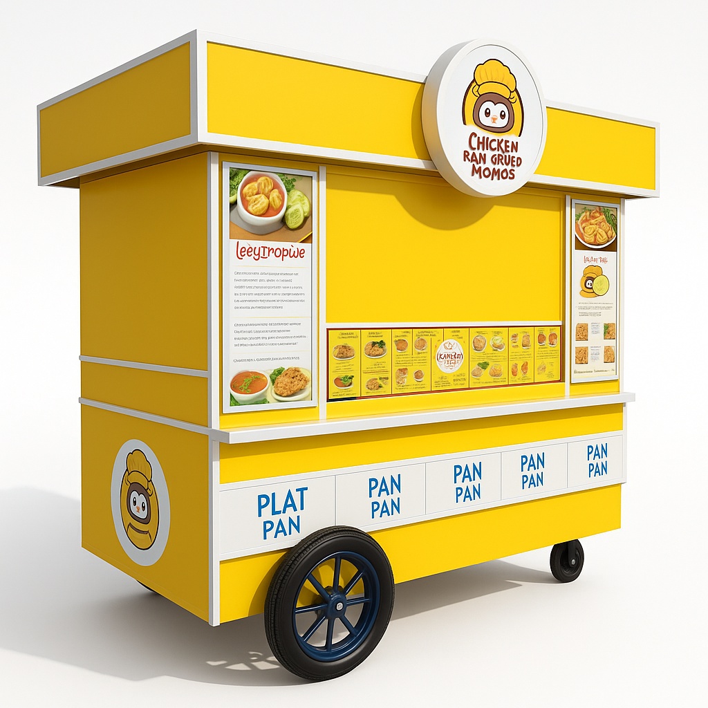Crispy Fried Chicken Momos Cart