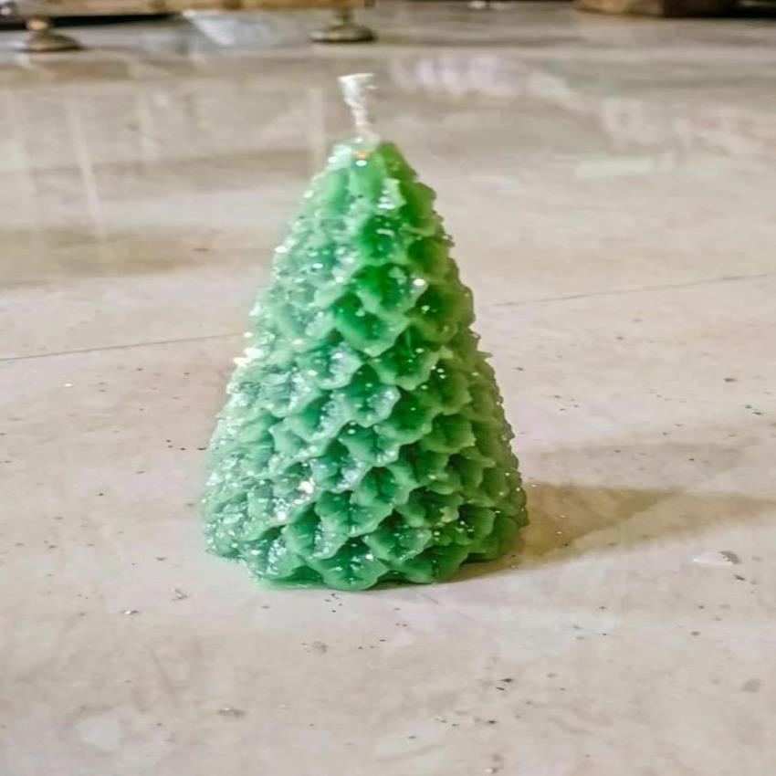 Christmas Tree Shaped Candle
