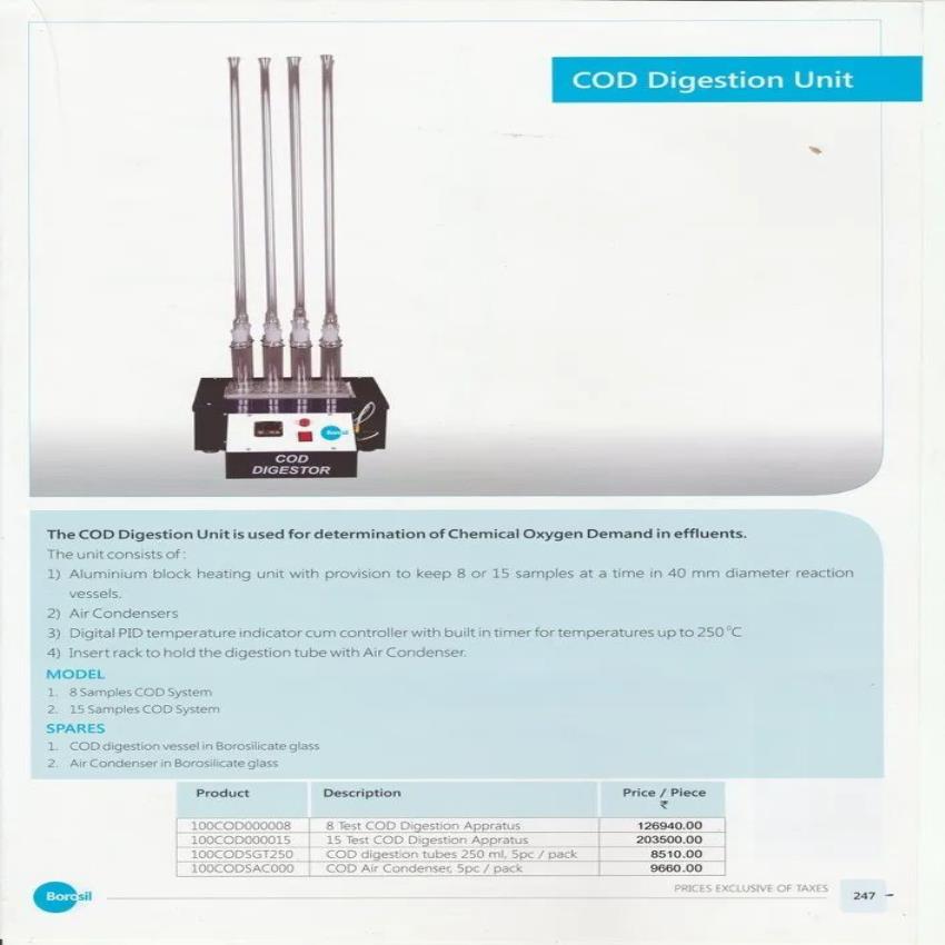 Laboratory COD Digestion Unit, Model 100COD000008