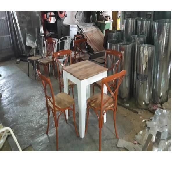 Plastic Square Coffee Table & Chair Set