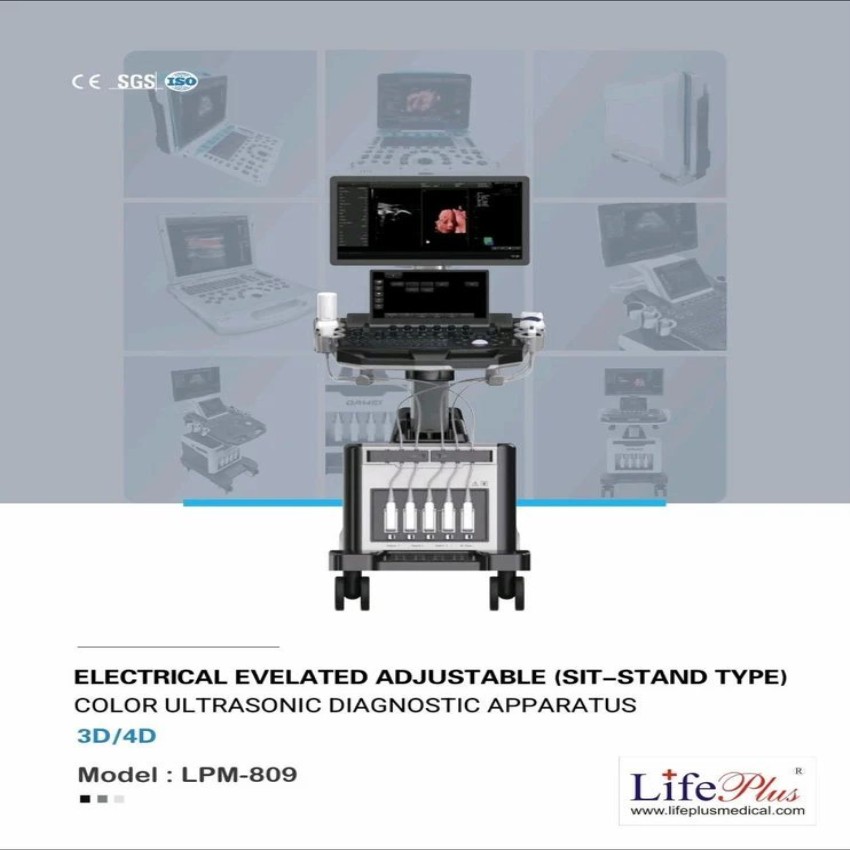 3D/4D Color Doppler Trolley Machine LPM 809