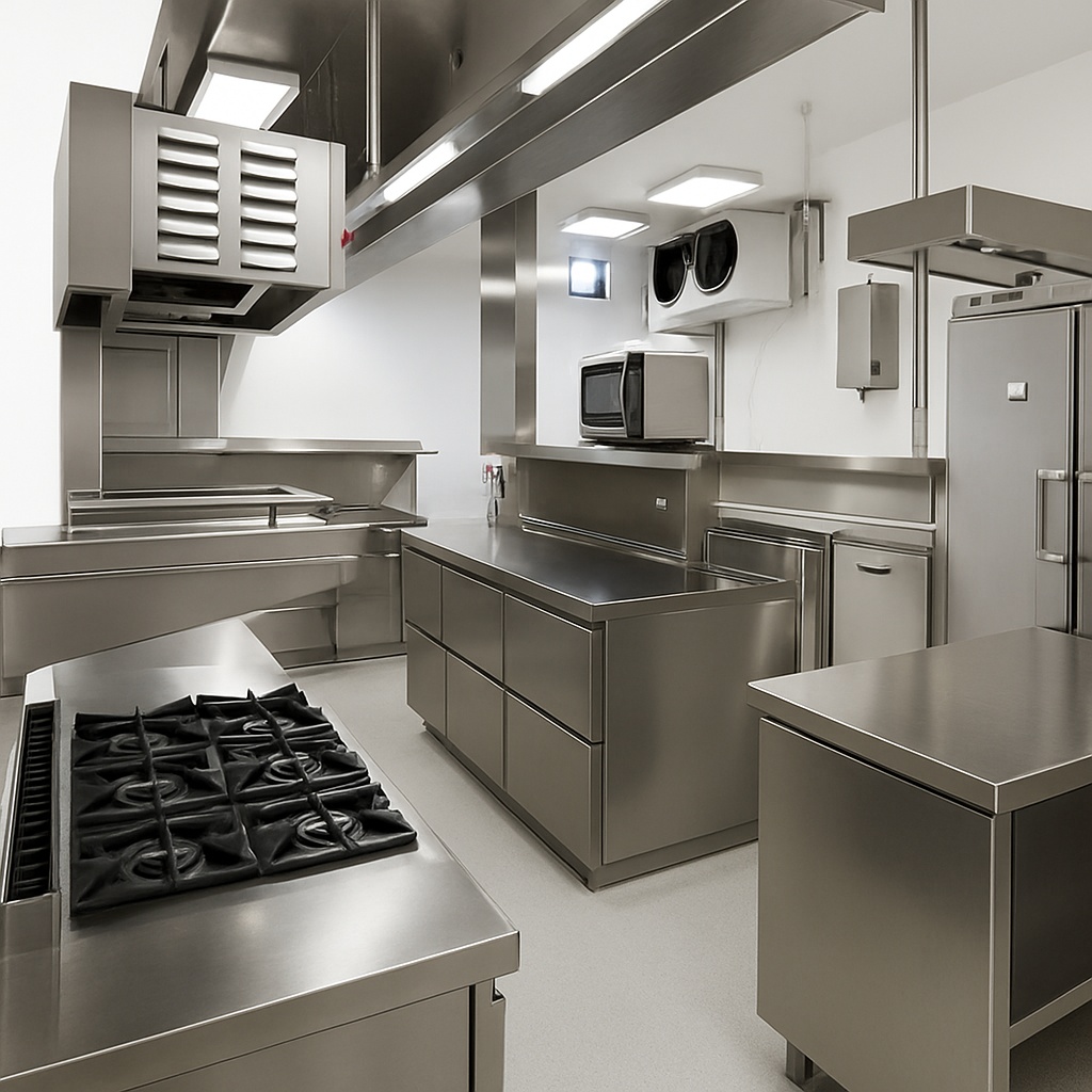 Commercial Kitchen Equipment Setup