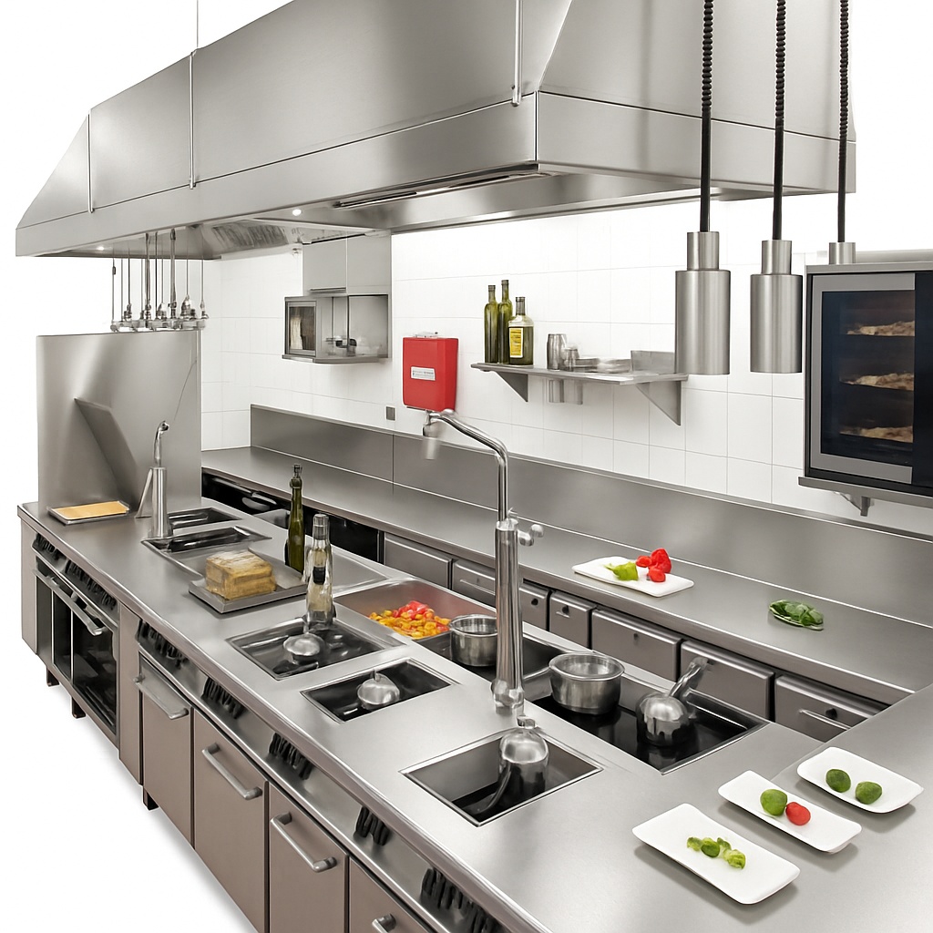 Commercial Kitchen Equipment Setup