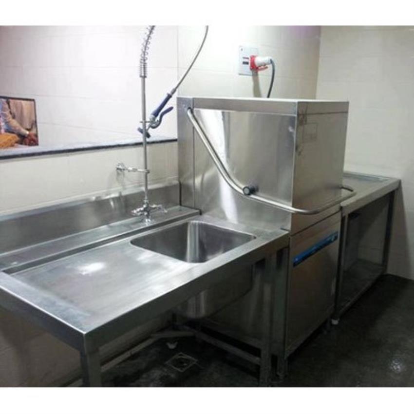 Commercial Single Dish Washing Sink Counter