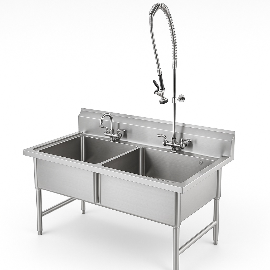 Commercial Stainless Steel Rectangular Kitchen Sink