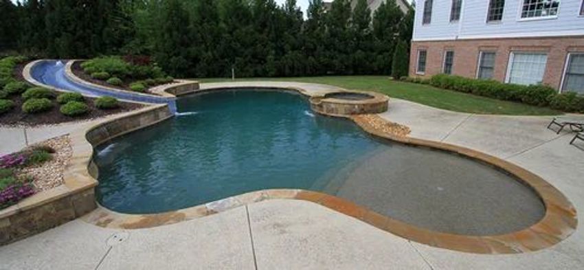 Concrete Outdoor/Indoor Pool