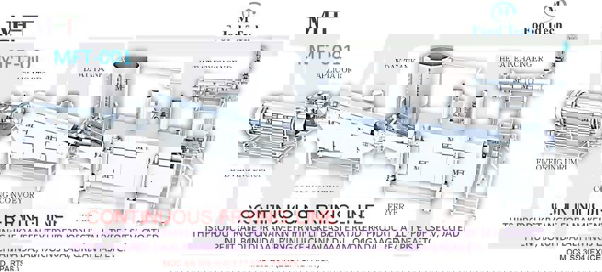 Continuous Frying Line, 350 Kg/Hr