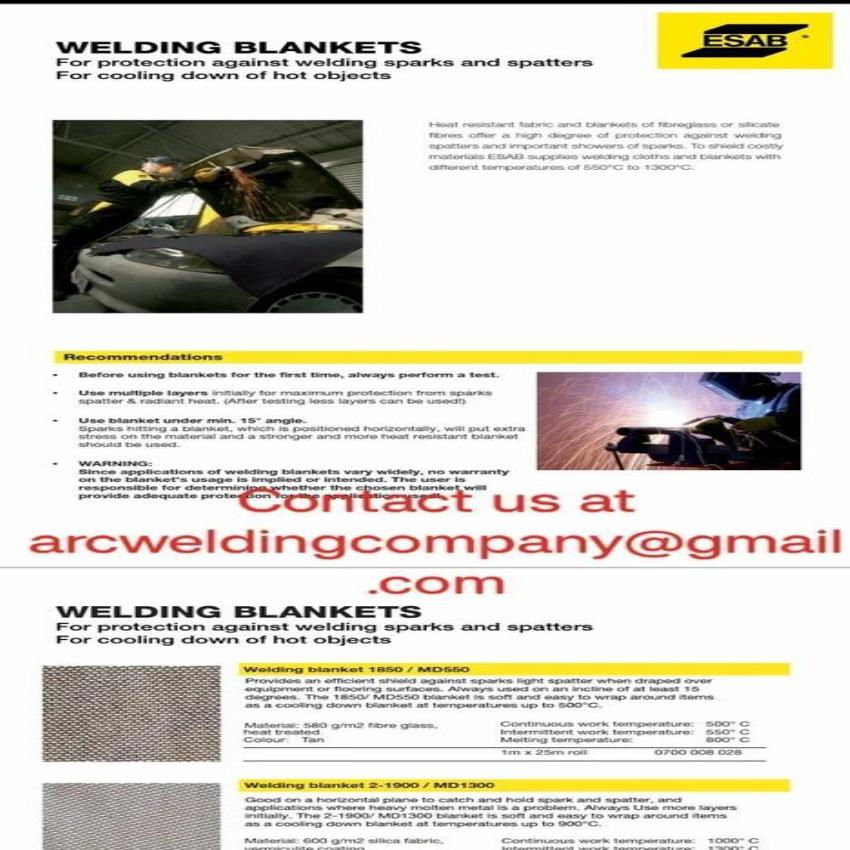 Copper Welding Protection Blanket