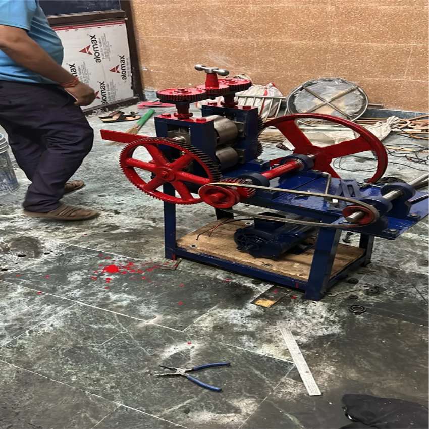 Copper Wire Roller Machine, Semi-Automatic