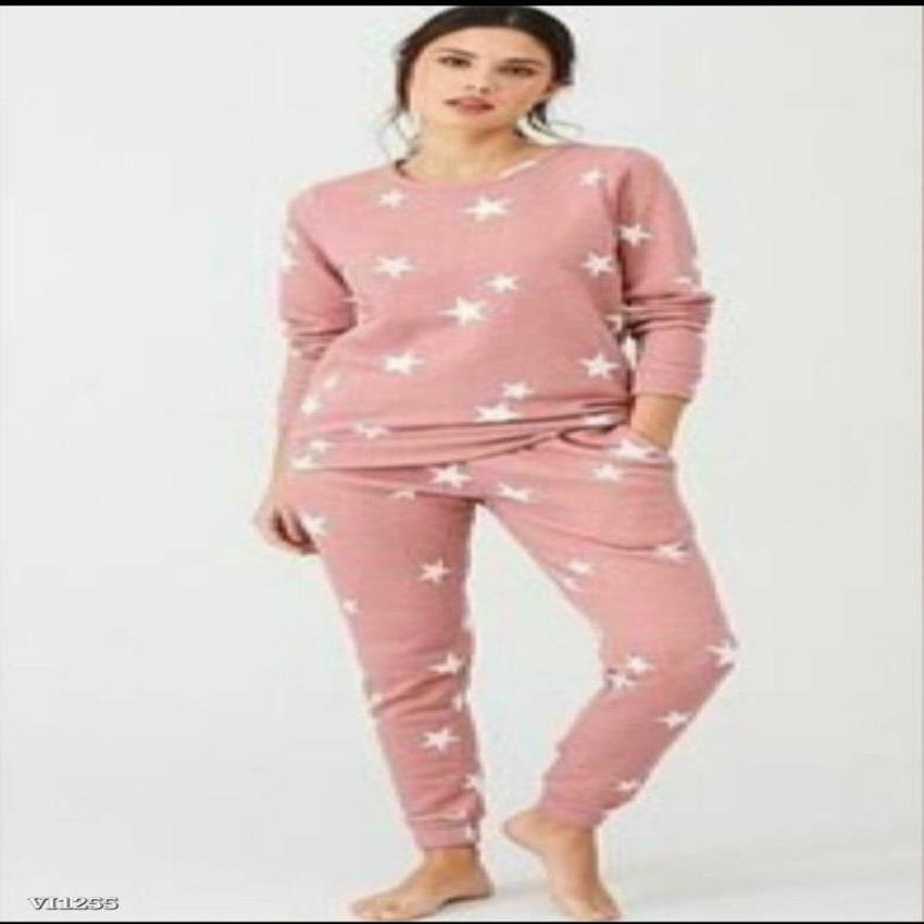 Cotton Star Print Track Suit, 18 Colors, M L XL
