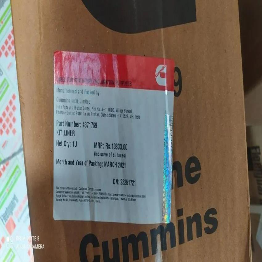 Cummins Generator Engine Cylinder Liners