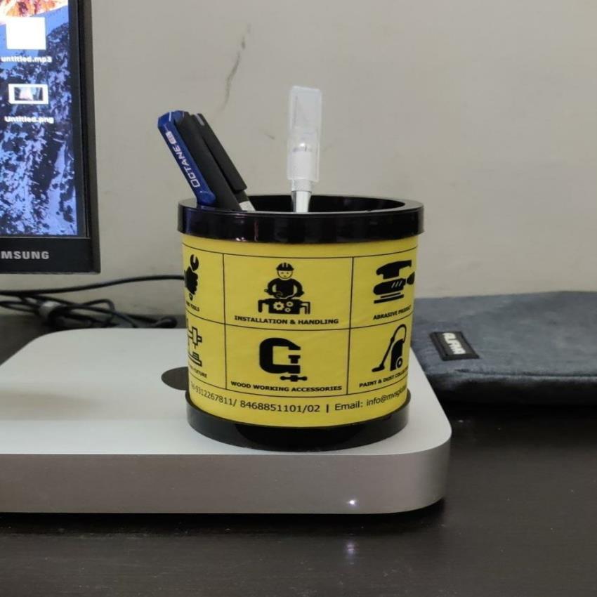 Custom Plastic Fibre Pen Stand Corporate Gifts