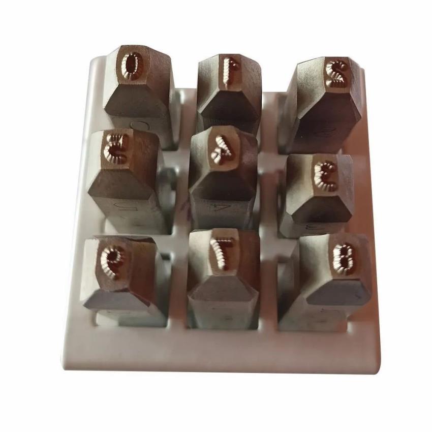 D2 Low Stress Dotted Letter Stamp, 3 mm Tip