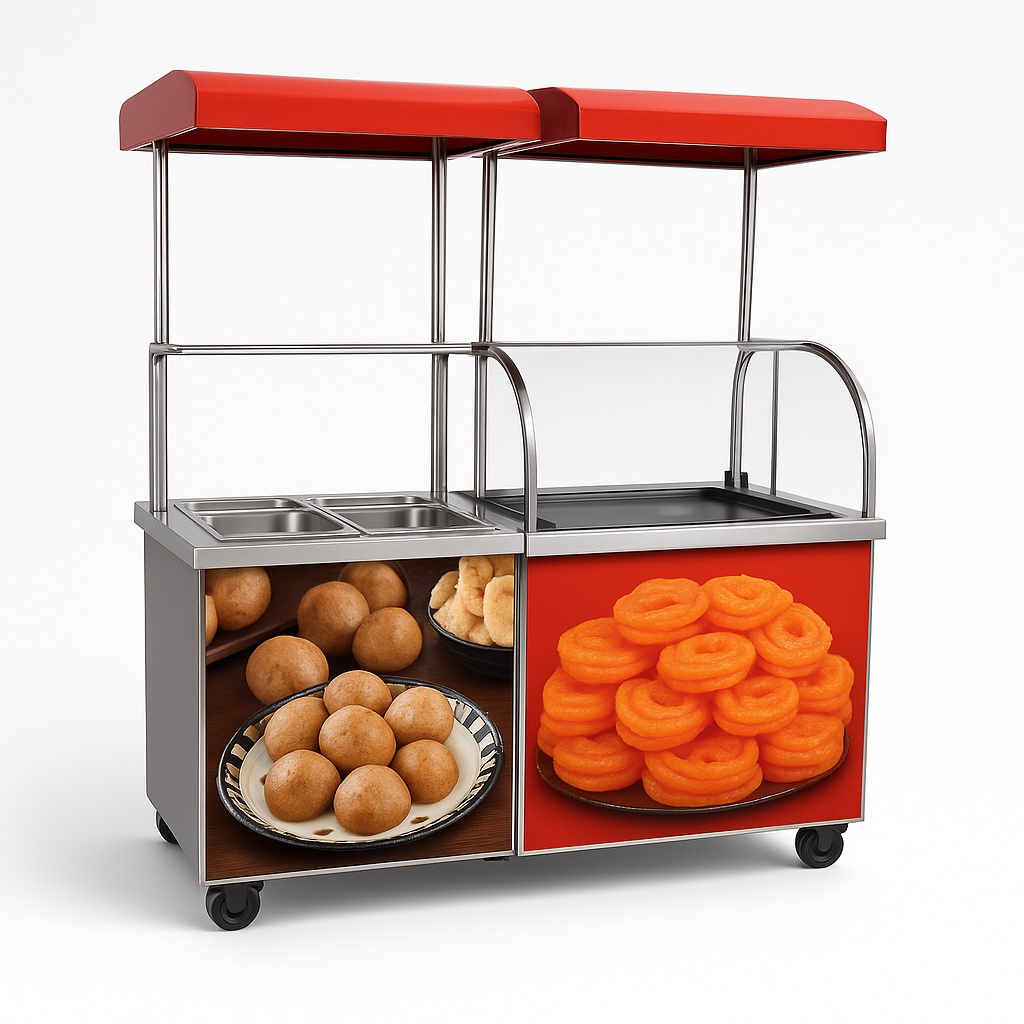 Dahi Bhalla Jalebi Serving Counter