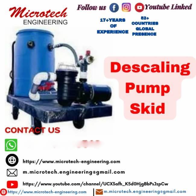 Microtech Descaling Pump Skid, Industrial, SS 304/316