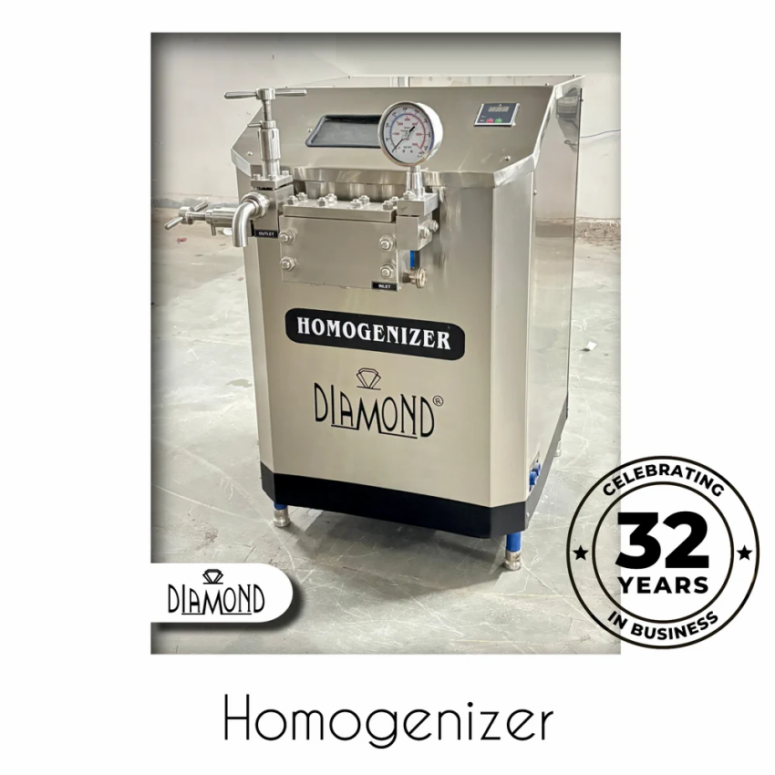 Diamond 100LPH SS Industrial Homogenizer