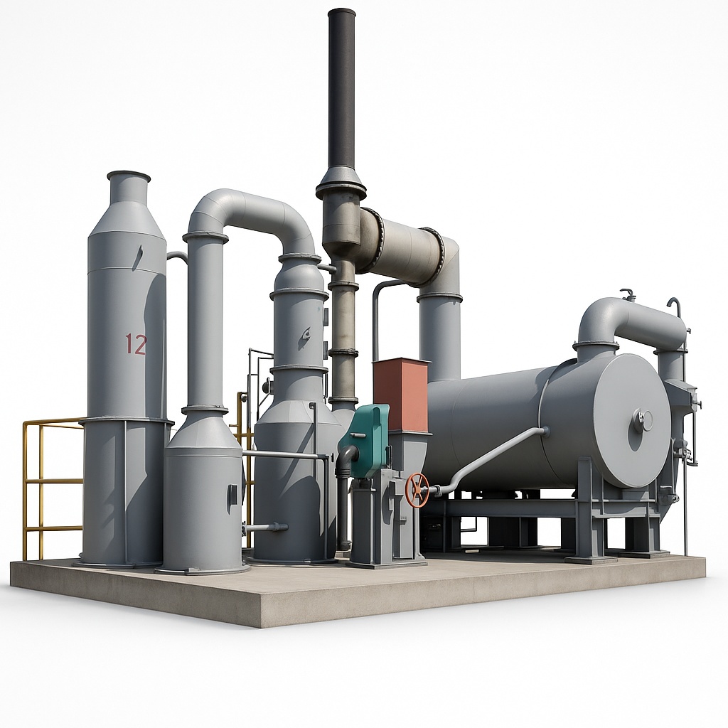 Diesel Rotary Kiln Industrial Waste Machine, 250 Kg/Time