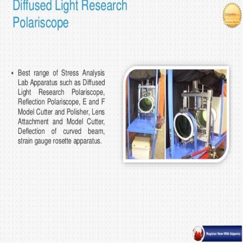 Diffused Light Research Polariscope Equipment