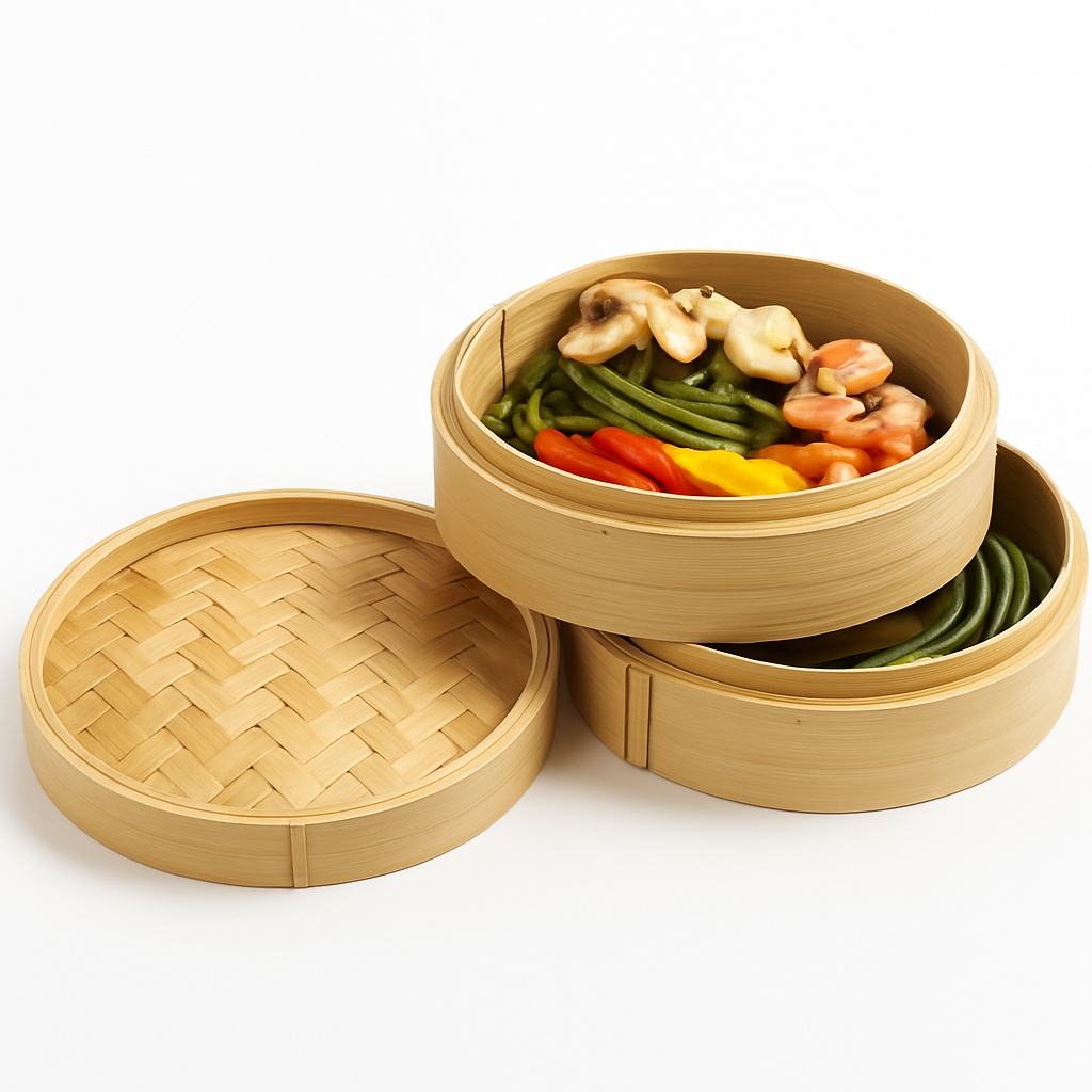 Bamboo Dim Sum Steaming Baskets