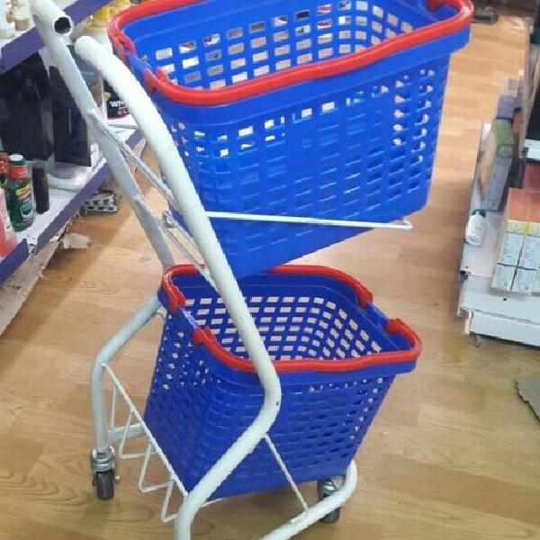 Double Basket Housekeeping Trolley