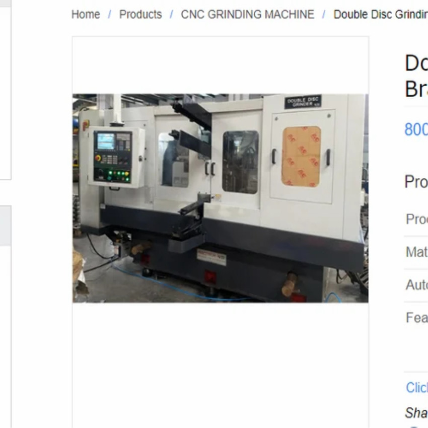 Brake Disc Double Disc Grinding Machine