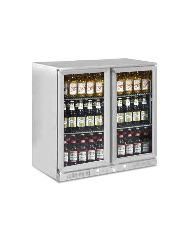 Stainless Steel Double Door Bar Machine 200L