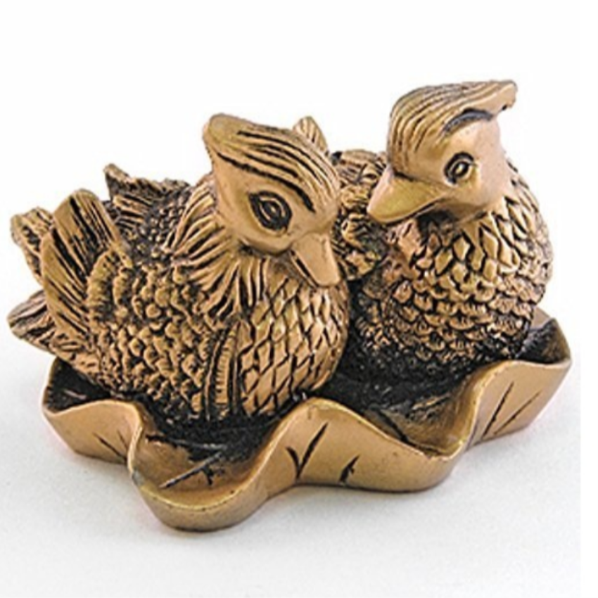 Brown Double Duck Decorative Statue
