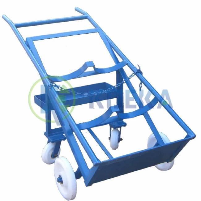 MS Dual Gas Cylinder Equipment Cart