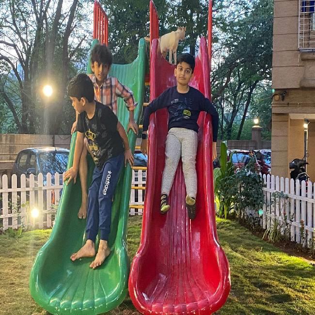 FRP Double Wave Slide