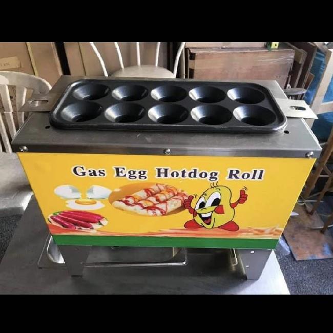 Yellow Gas Kulfi Egg Roll Machine
