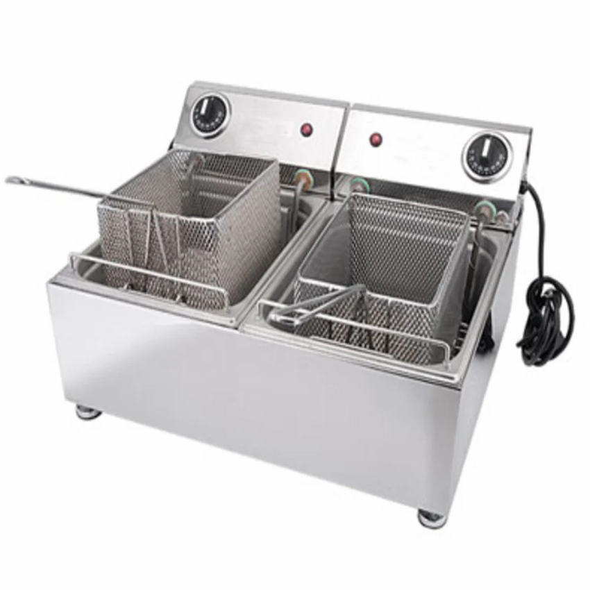 Restaurant Steel Double Deep Fryer