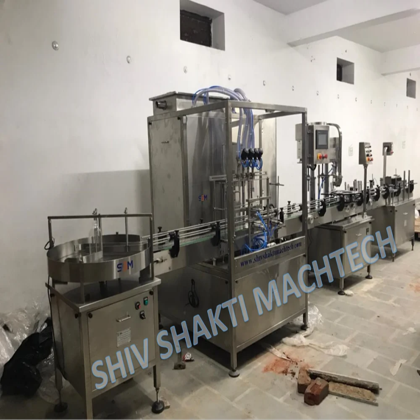 Electric Edible Oil Pet Bottle Packaging Line, 40 BPM