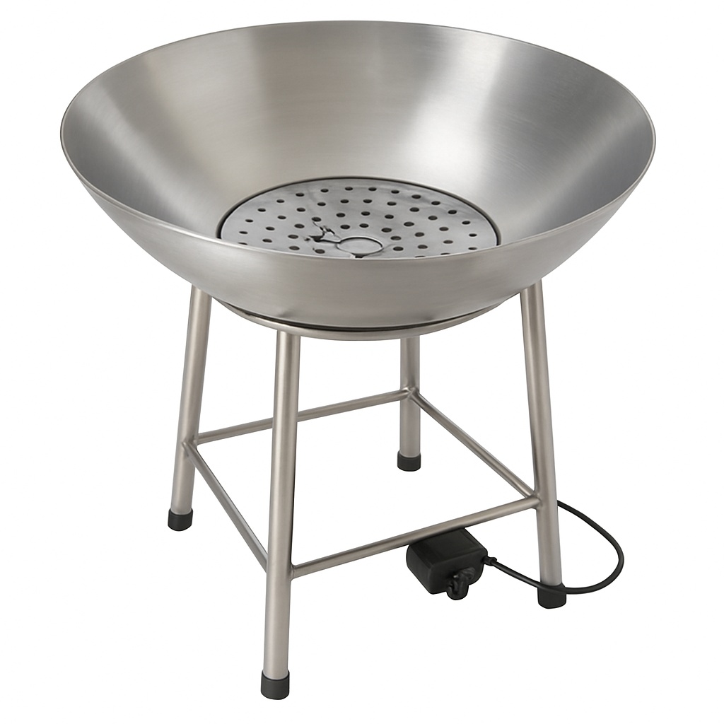 Stainless Steel Electric Kadai with Stand