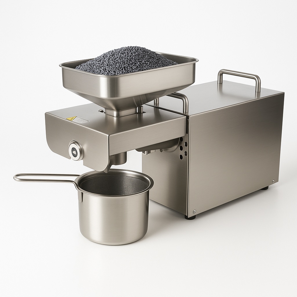 Electric Stainless Steel Oil Mill, 5kg/hr Capacity