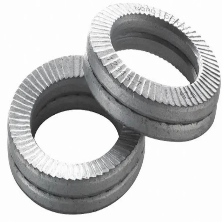Electroplated Carbon Steel Nord Lock Washer M12, C80 Grade
