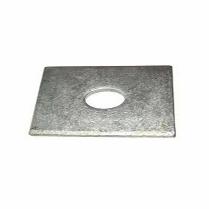 Electroplated Mild Steel Square Plate Washer, Textile Industry, 50x50x3mm