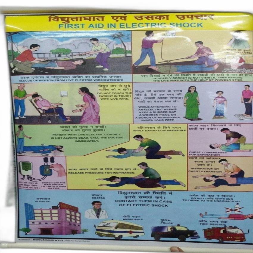 Bilingual Safety Instruction Poster