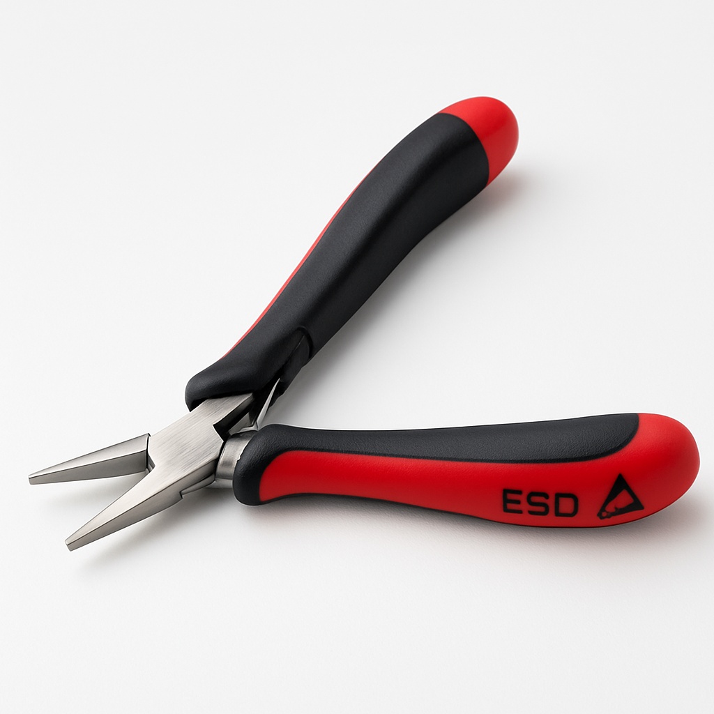 ESD Long Flat Pliers 125mm