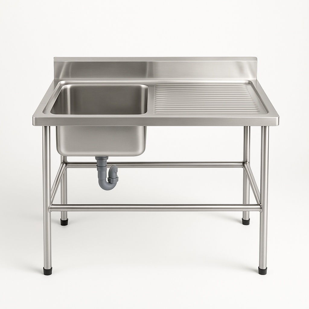 Famous Enterprises Stainless Steel Rectangular Table Top Basin Sink