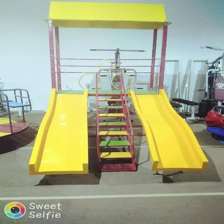 Outdoor Fiber and Iron Kids Slide