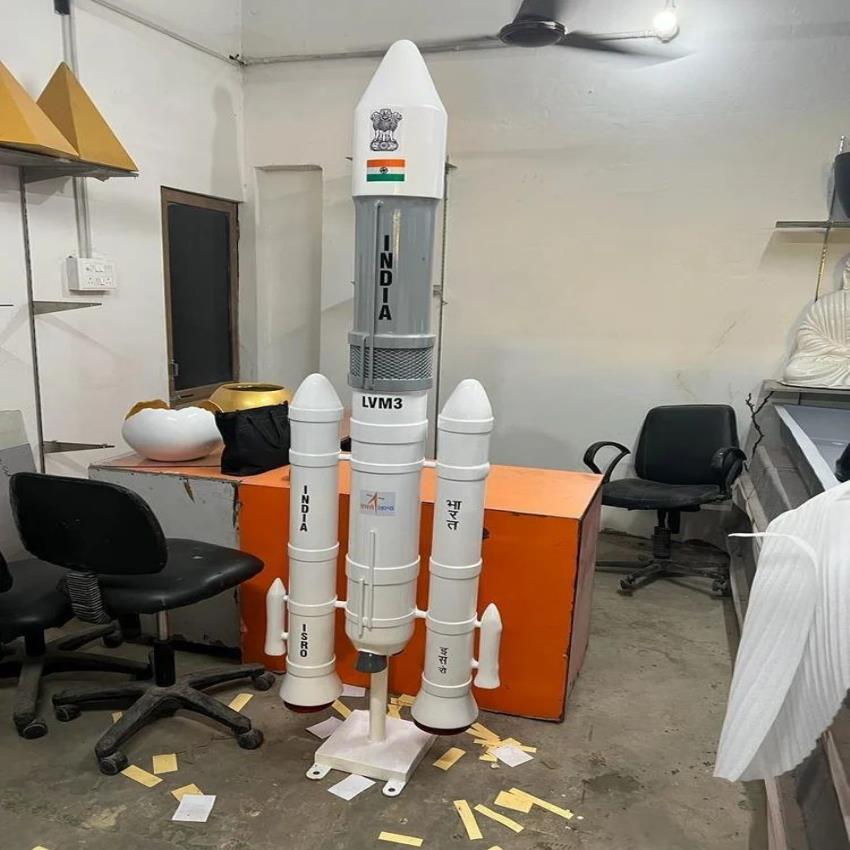 Fiber Chandrayaan 3 Rocket Model