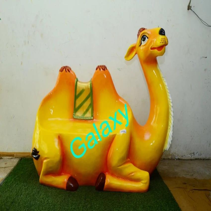 Fiberglass Camel Bench, With Back