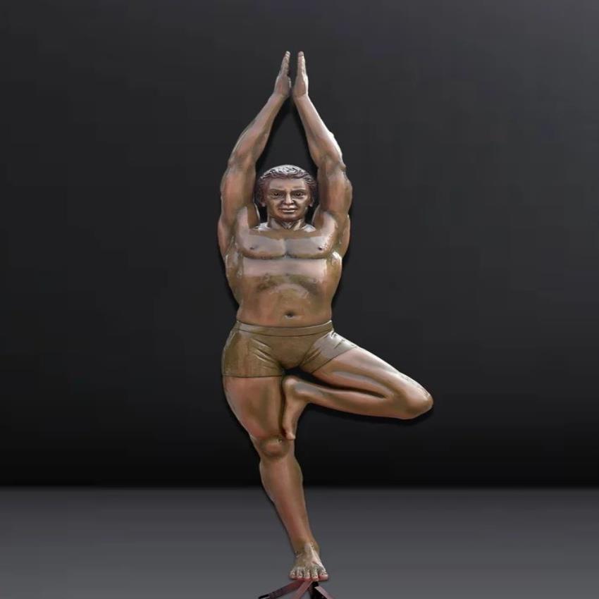 Fiberglass Vriksasana Yoga Statue